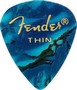 Fender 351 THIN Shape Premium Pick Turquoise, Trsátko-1ks, sklad: 4ks   -D05-