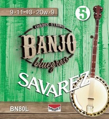 SAVAREZ BN80L struny pro 5str. banjo 009-11-13-20w-009,  sklad: 1ks    -am-
