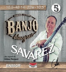 SAVAREZ BN80GR  struny pro 5str. banjo 10.5-12-14-22-10.5 ,  sklad: 1ks    -am-