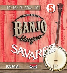 SAVAREZ BN80ML  struny pro 5str. banjo 10-12-13-20-10 ,  sklad: 1ks    -am-
