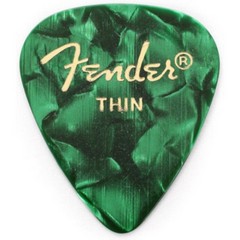 098-0351-771 Fender Picks Green Moto, Thin,Trsátko- 1ks (HN175794), sklad:4ks  -D03-