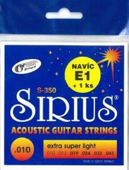 GORSTRINGS S-350 (.010/.043) SIRIUS Extra super light Acoustic-sada str., sklad: 3ks -D01-