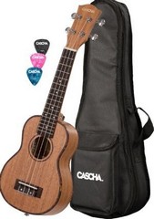 Cascha HH2026L Sopránové ukulele Natural-Pro LEVÁKY+pouzdro , sklad: 1ks       -D05-
