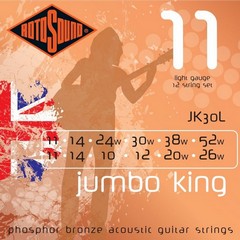Rotosound JK30L(.011/.052) Jumbo King Phosphor Bronze-pro 12-strun.kytaru, sklad:2ks -D05-