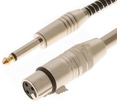 BESPECO IROMA600P-Mikrofonní kabel 6m XLR(F) -Jack 6.3mm (HN106174), sklad: 1ks-D04-   
