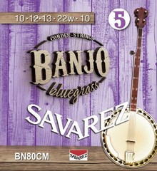 SAVAREZ BN80CM  struny pro 5str. banjo 10-12-13-22-10,  sklad: 1ks    -am-