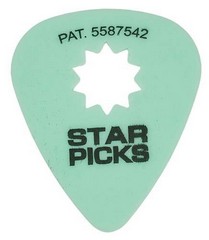 STAR PICKS 0.88 mm Green, Trsátko- cena za 1ks (HN252004),  Sklad: 7ks   -D04-
