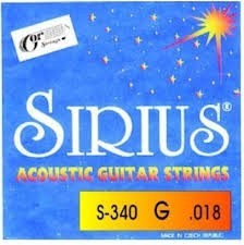  SIRIUS G -č. 340( .018)- náhradní struna, sklad: 11ks     -D01-