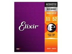 ELIXIR 11027 Acoustic 80/20 Bronze, Custom light .011 - .052), sklad: 2ks     -am-