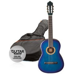 Ashton SPCG 44 TBB KK-S Pack (Modrá) Klasická kytara paket 4/4, sklad: 1ks-reklamace -D19-