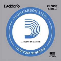 D'ADDARIO PL008 Struna pro elektric/akustic.kytaru(HN177730),sklad15ks -D04-  -D15- 

