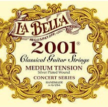 La Bella 2001MED-Nylonové struny-Medium tension, sklad: 4ks     -D11-